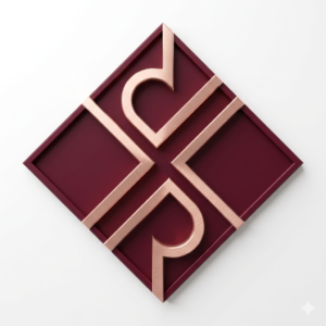 Logo oro rosa porpora icone
