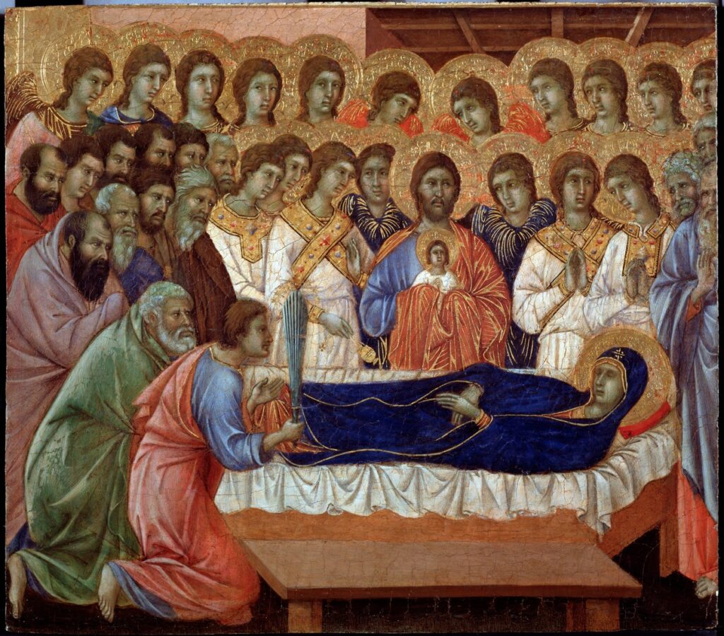 dormizione maria assunta - duccio buoninsegna